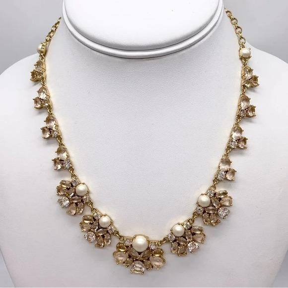 Kate Spade Posy Petals Pearl Jeweled Necklace